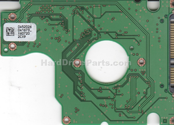 Hitachi HTS541660J9SA00 Harde Schijf PCB Elektronica 0A52026 Hitachi HTS541660J9SA00 Harde Schijf PCB Elektronica 0A52026